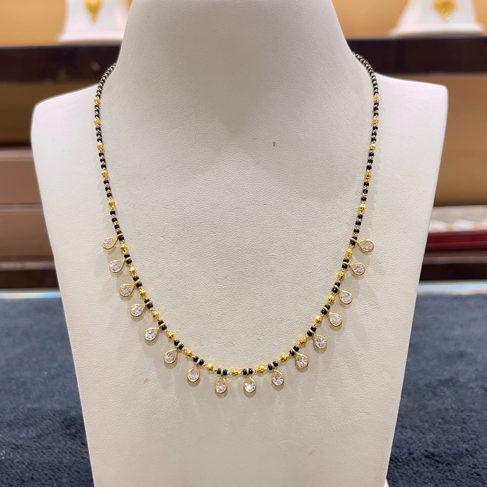 CHANDANA Brothers 5.58gms SHORT BLACK BEADS 22K Yellow Gold