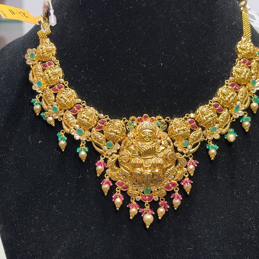 SwarnaKanchi 26.01gms NECKLACE 22K Yellow Gold