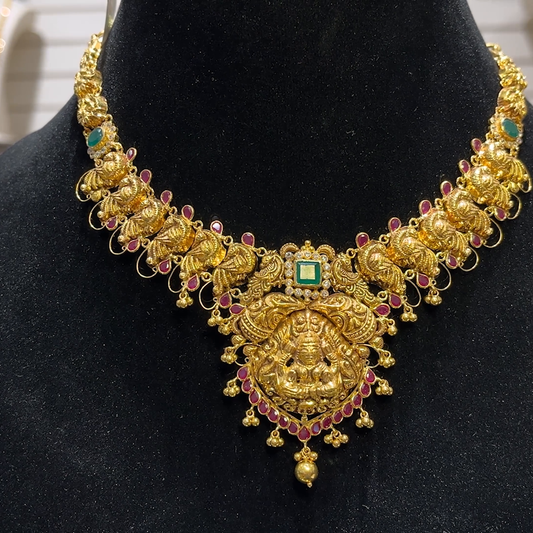 SOUTH INDIA 25.02gms NECKLACE 22K Yellow Gold