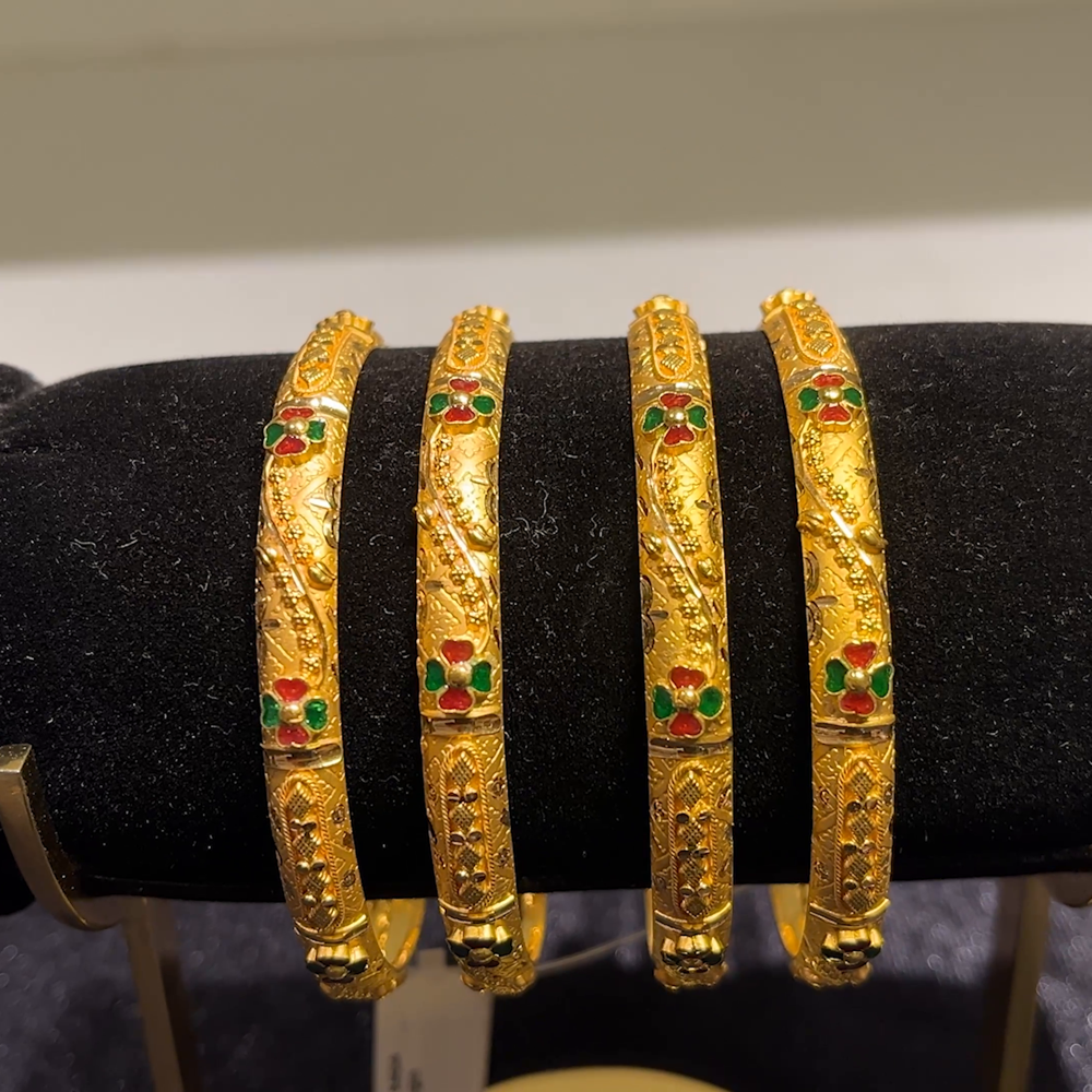 CMR 43.336gms BANGLES 22K Yellow Gold