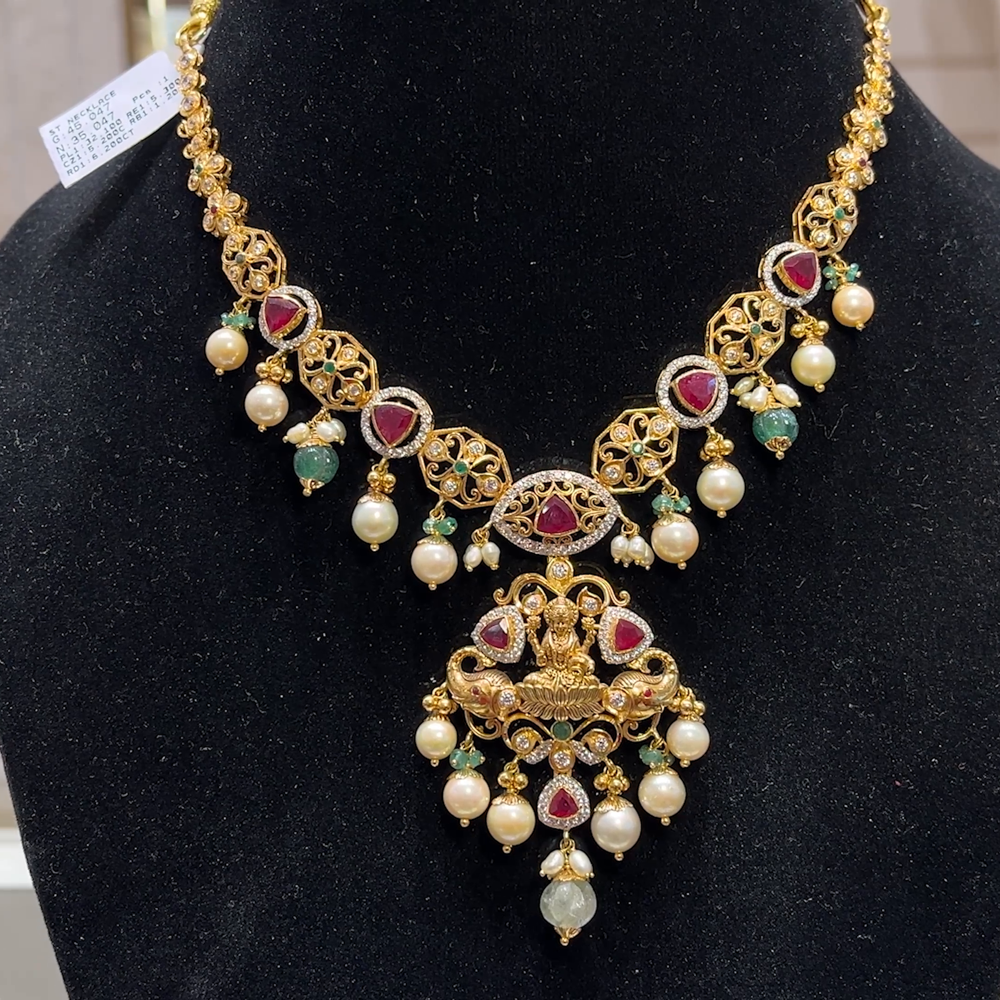 SOUTH INDIA 35.04gms NECKLACE 22K Yellow Gold