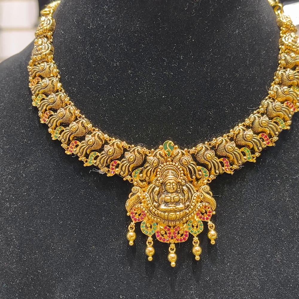 SOUTH INDIA 30.21gms NECKLACE 22K Yellow Gold