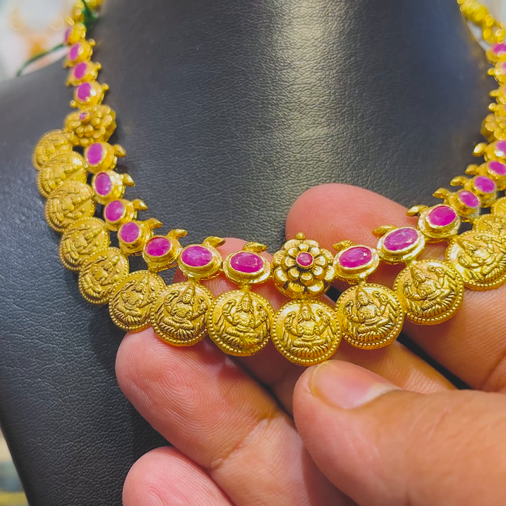 Anu Jewellers 27.523gms NECKLACE 22K Yellow Gold