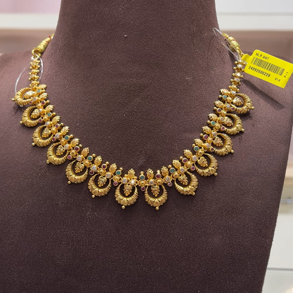 SwarnaKanchi 17.482gms NECKLACE 22K Yellow Gold