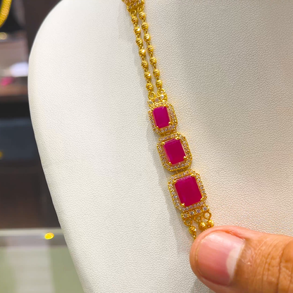 SOUTH INDIA 28.447gms NECKLACE 22K Yellow Gold