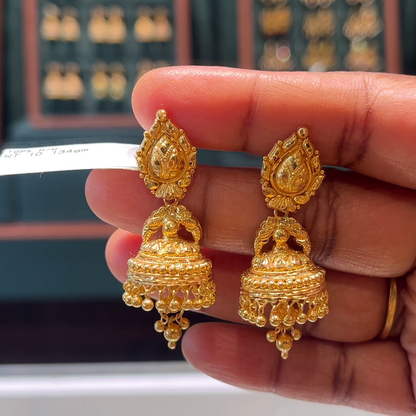 CMR 10.134gms EARRINGS 22K Yellow Gold