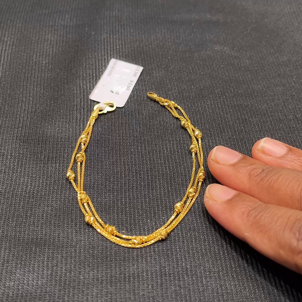Anu Jewellers 5.546gms Bracelets 22K Yellow Gold
