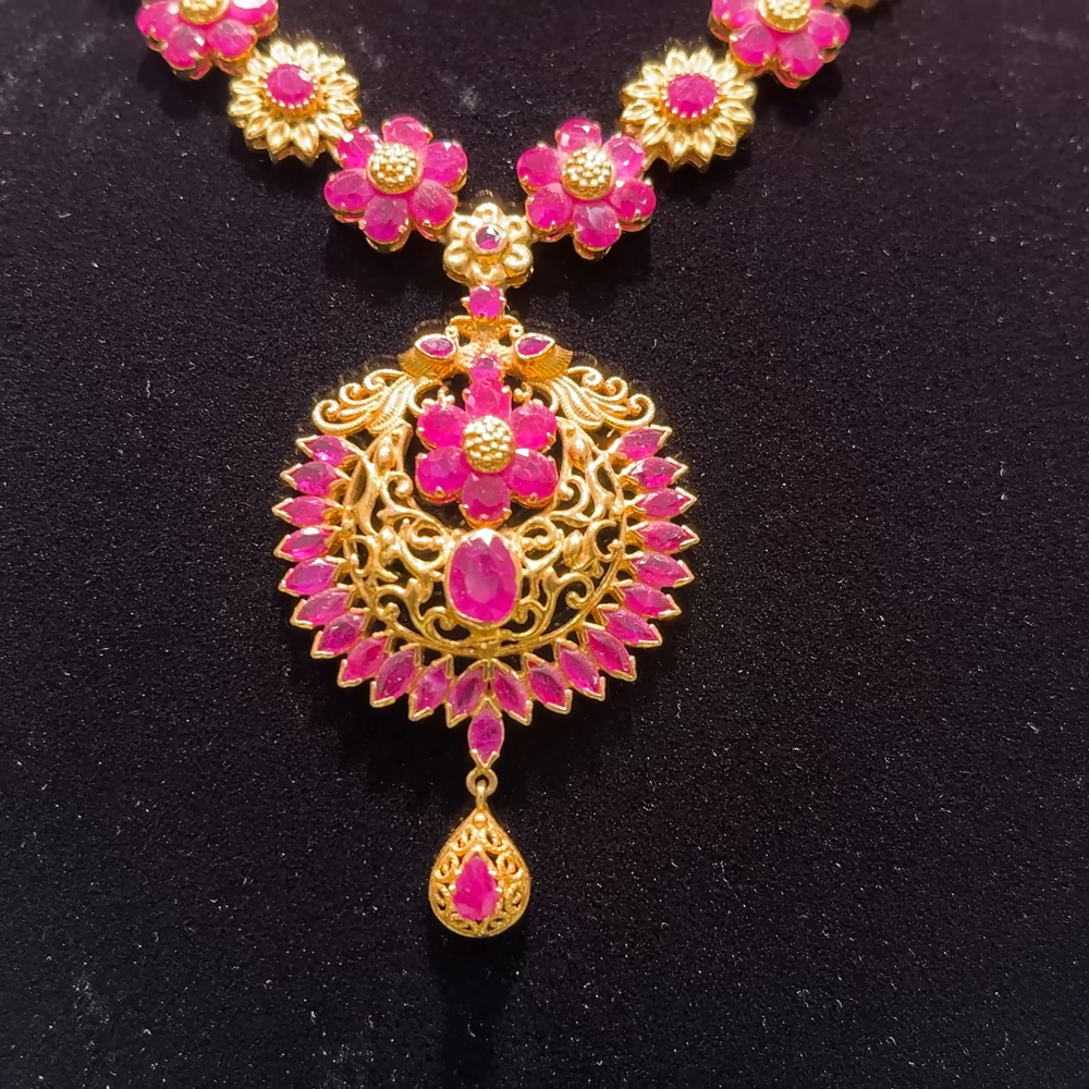 Anu Jewellers 28.555gms NECKLACE 22K Yellow Gold