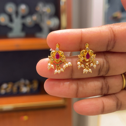 Anu Jewellers 2.28gms EARRINGS 22K Yellow Gold