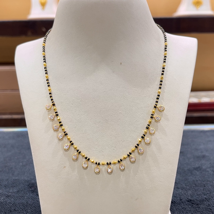 CHANDANA Brothers 5.58gms SHORT BLACK BEADS 22K Yellow Gold