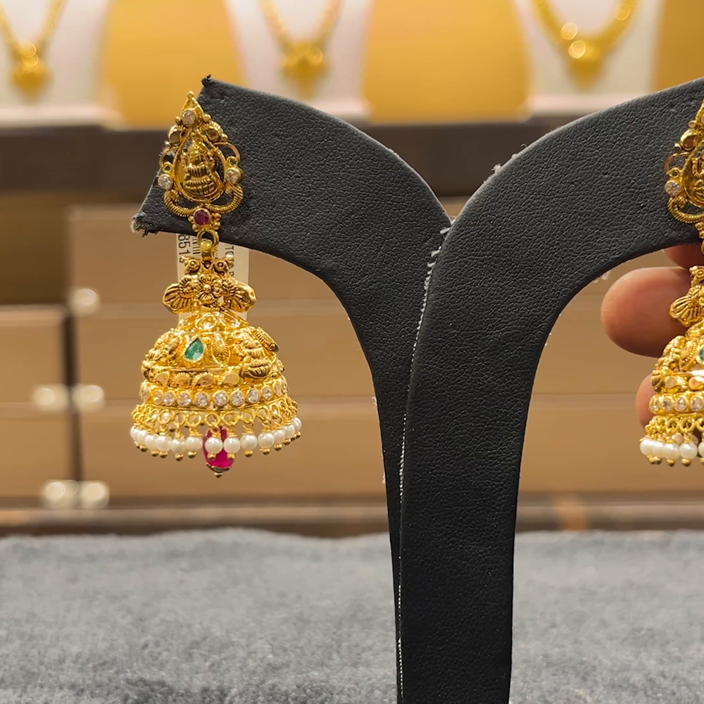 CHANDANA Brothers 19.92gms EARRINGS 22K Yellow Gold