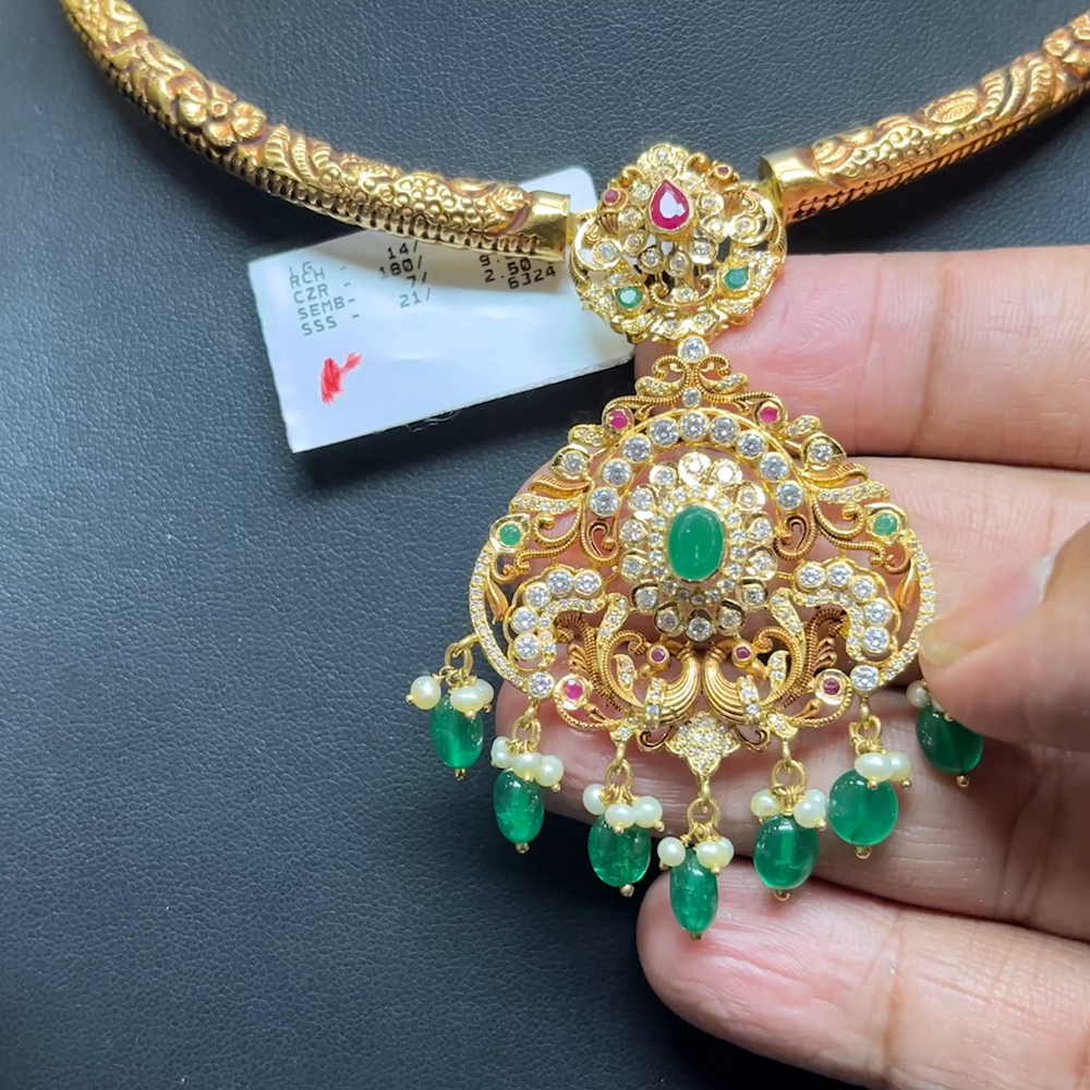 Chennai Shopping Mall 31.25gms NECKLACE 22K Antique