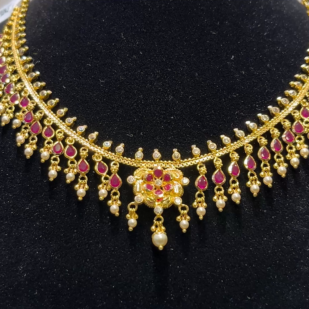 SOUTH INDIA 17.237gms NECKLACE 22K Yellow Gold