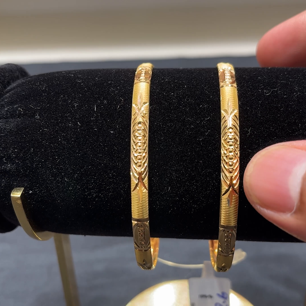 Anu Jewellers 17.26gms BANGLES 22K Yellow Gold