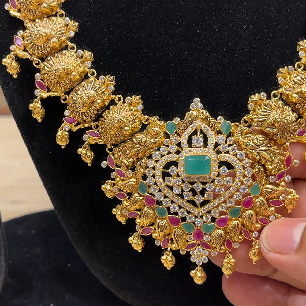 Chennai Shopping Mall 46.82gms HARAMS 22K Yellow Gold