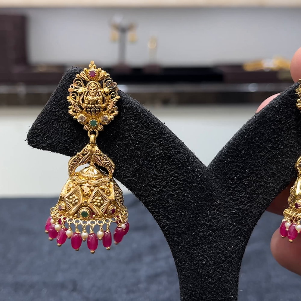 MUKUNDA JEWELLERS 16.4gms EARRINGS 22K Yellow Gold