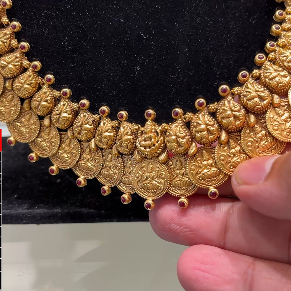 SOUTH INDIA 75.237gms HARAMS 22K Yellow Gold