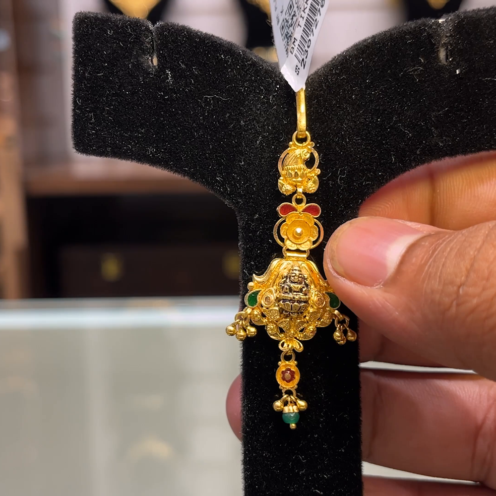 SOUTH INDIA 4.423gms Papitabilla 22K Yellow Gold