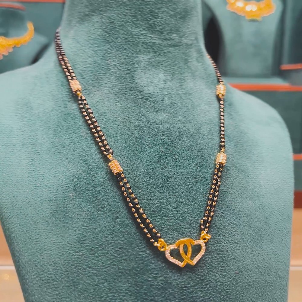 CMR 9.304gms SHORT BLACK BEADS 22K Yellow Gold