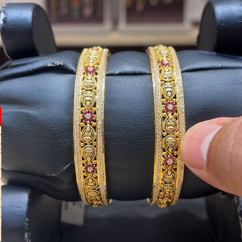 Chennai Shopping Mall 18.29gms BANGLES 22K Yellow Gold