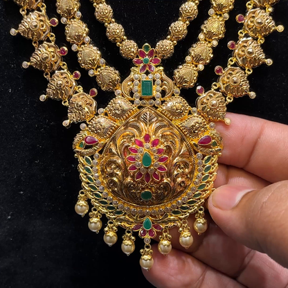 MUKUNDA JEWELLERS 57.3gms HARAMS 22K Yellow Gold