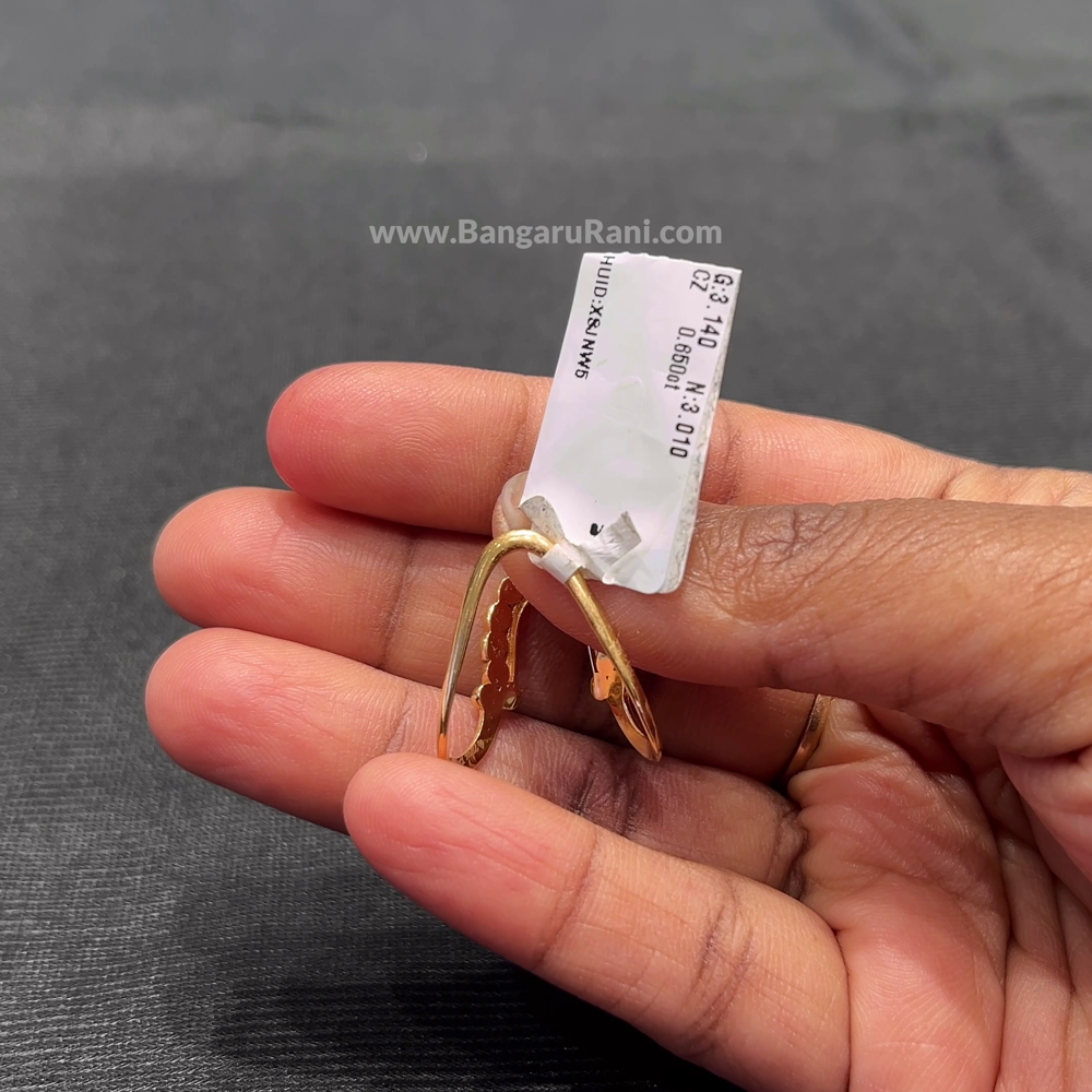 Anu Jewellers 3.01gms Ring 22K Yellow Gold