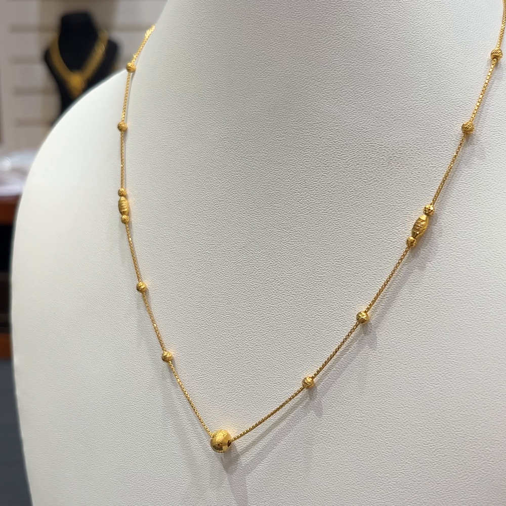 RS BROTHERS 5.358gms CHAINS 22K Yellow Gold