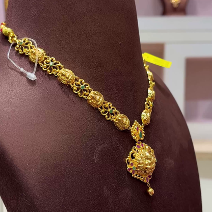 SwarnaKanchi 13.95gms NECKLACE 22K Yellow Gold