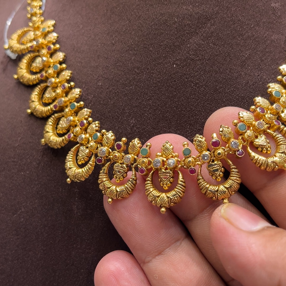 SwarnaKanchi 17.482gms NECKLACE 22K Yellow Gold