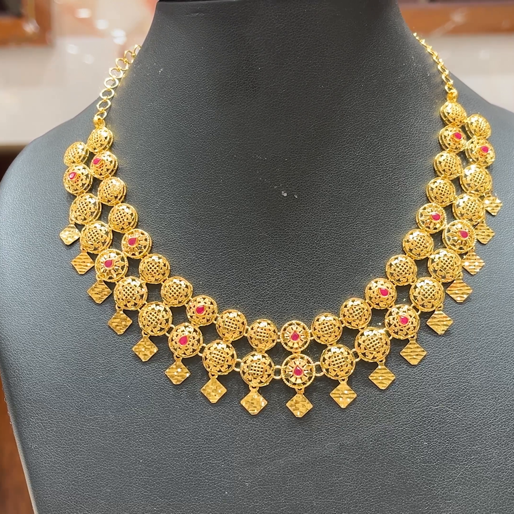 MUKUNDA JEWELLERS 31.465gms NECKLACE 22K Yellow Gold