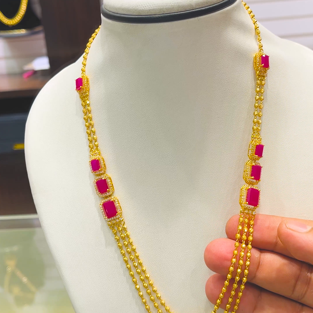 SOUTH INDIA 28.447gms NECKLACE 22K Yellow Gold