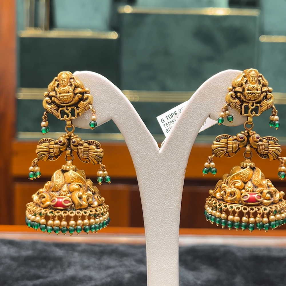 Chennai Shopping Mall 23.736gms EARRINGS 22K Antique