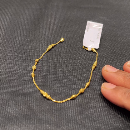 Anu Jewellers 3.502gms Bracelets 22K Yellow Gold