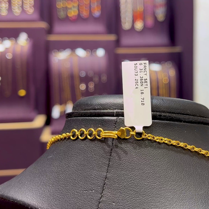 CMR 16.71gms CHAINS 22K Yellow Gold