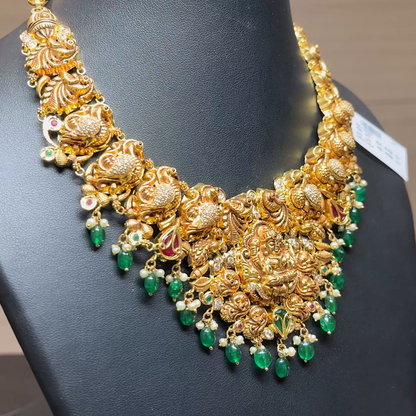 Chennai Shopping Mall 45.89gms NECKLACE 22K Antique