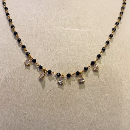 Anu Jewellers 4.798gms SHORT BLACK BEADS 22K Yellow Gold