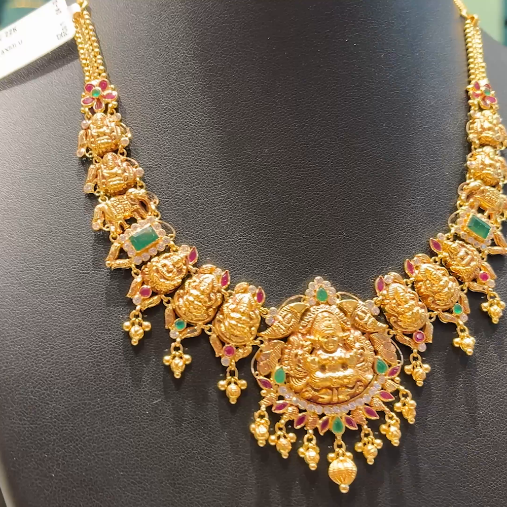 Chennai Shopping Mall 22.67gms NECKLACE 22K Antique