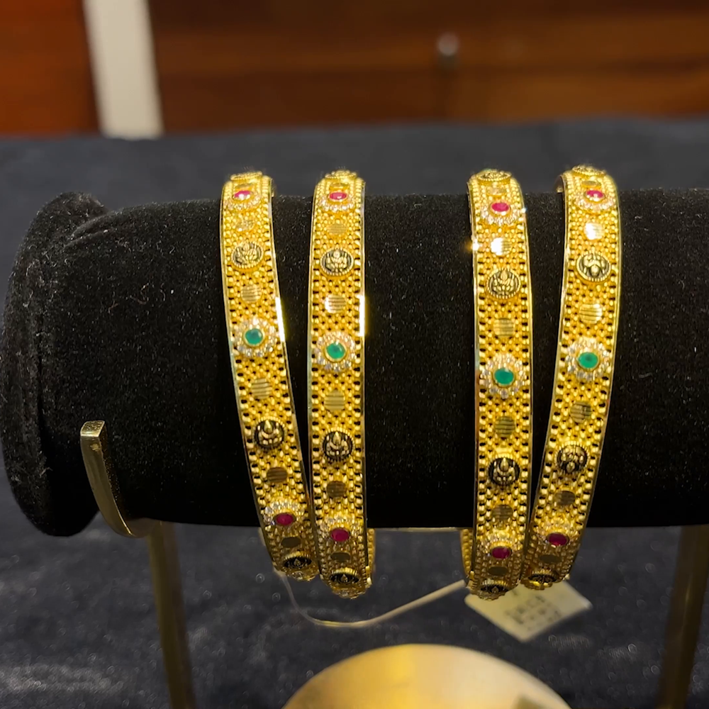 RS BROTHERS 45.374gms BANGLES 22K Yellow Gold