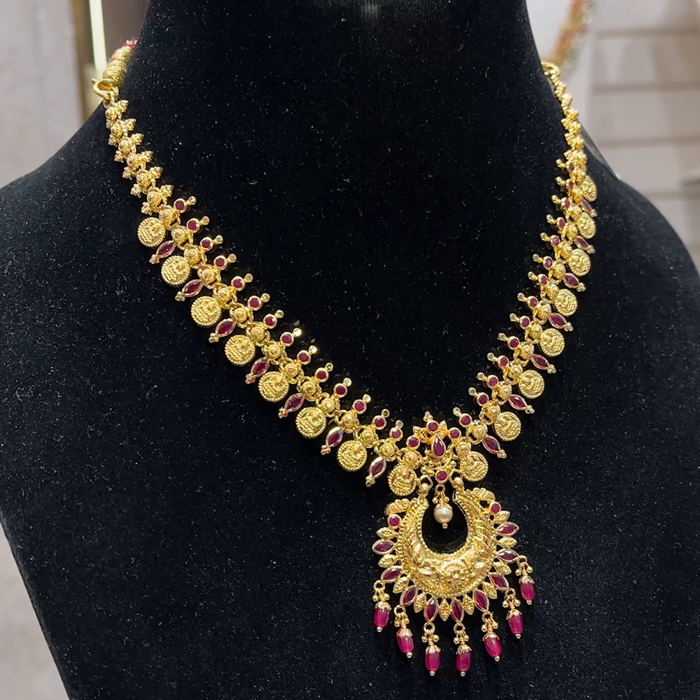 SOUTH INDIA 19.38gms NECKLACE 22K Yellow Gold