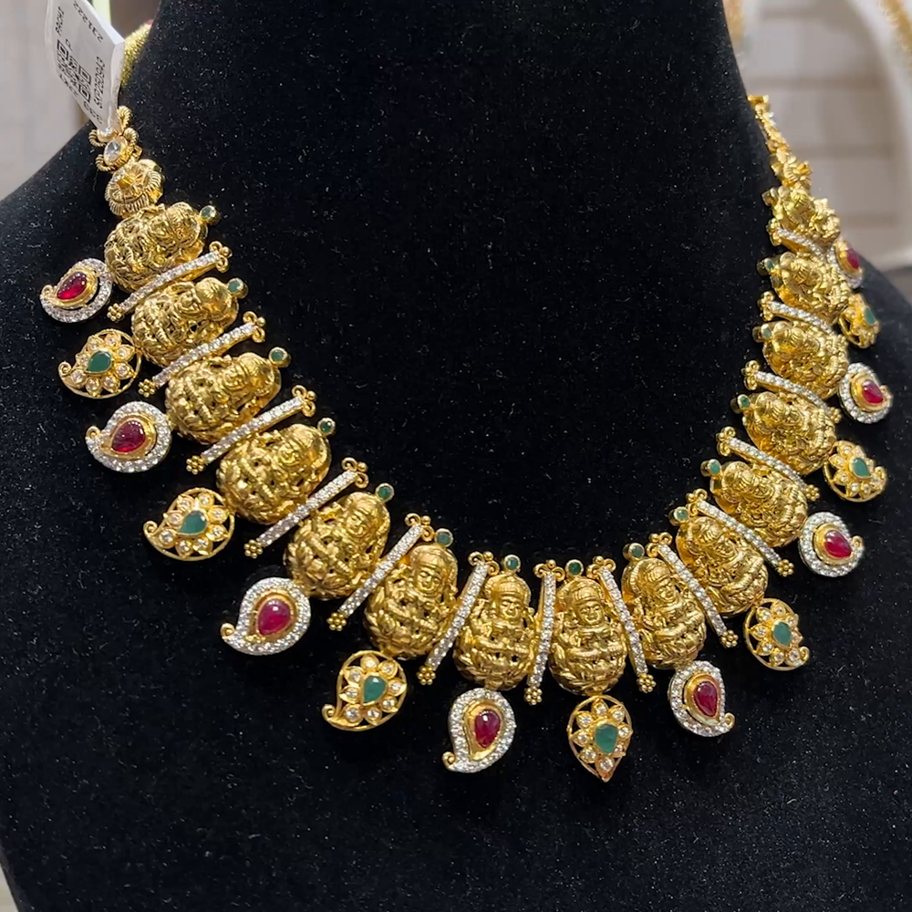 SOUTH INDIA 49.91gms NECKLACE 22K Yellow Gold