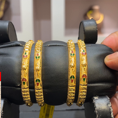 SwarnaKanchi 37.874gms BANGLES 22K Yellow Gold