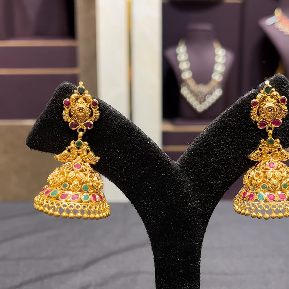 CMR 18.525gms EARRINGS 22K Yellow Gold