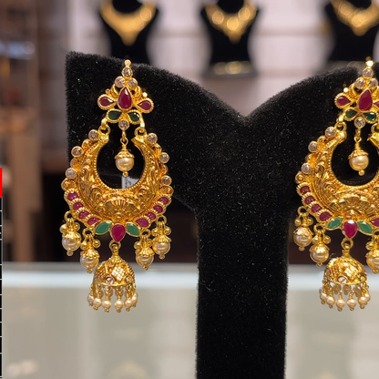 SOUTH INDIA 10.948gms EARRINGS 22K Yellow Gold