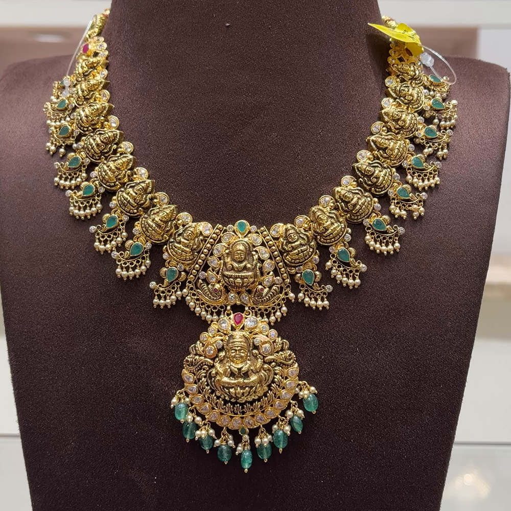 SwarnaKanchi 41.937gms NECKLACE 22K Yellow Gold