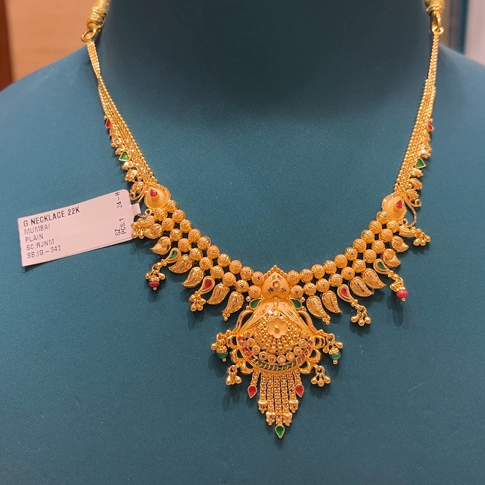 Chennai Shopping Mall 19.005gms NECKLACE 22K Yellow Gold