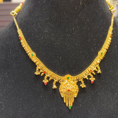 SOUTH INDIA 12.47gms NECKLACE 22K Yellow Gold