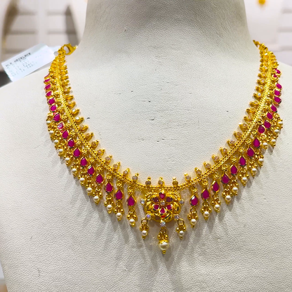 SOUTH INDIA 17.237gms NECKLACE 22K Yellow Gold