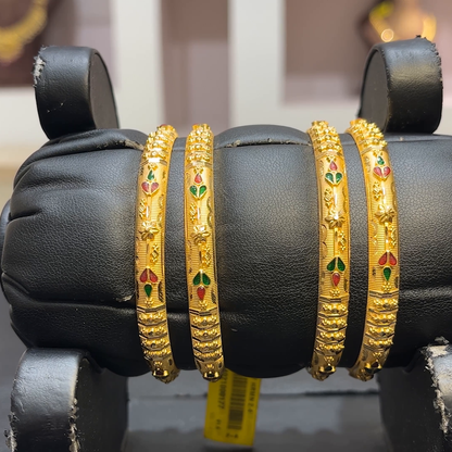 SwarnaKanchi 37.874gms BANGLES 22K Yellow Gold