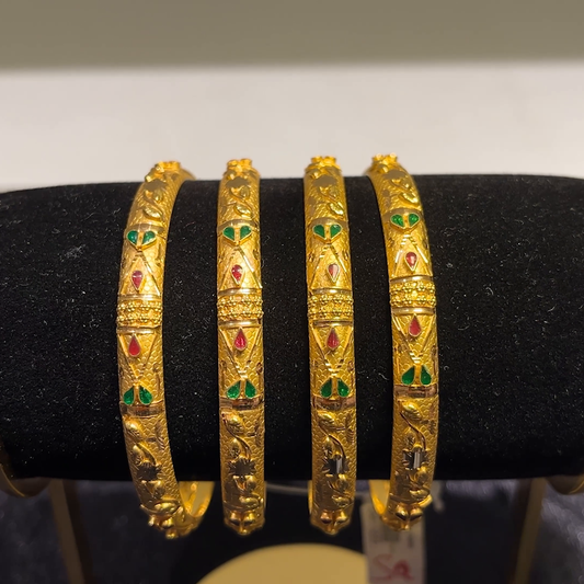 CMR 37.3gms BANGLES 22K Yellow Gold