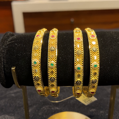 RS BROTHERS 45.374gms BANGLES 22K Yellow Gold